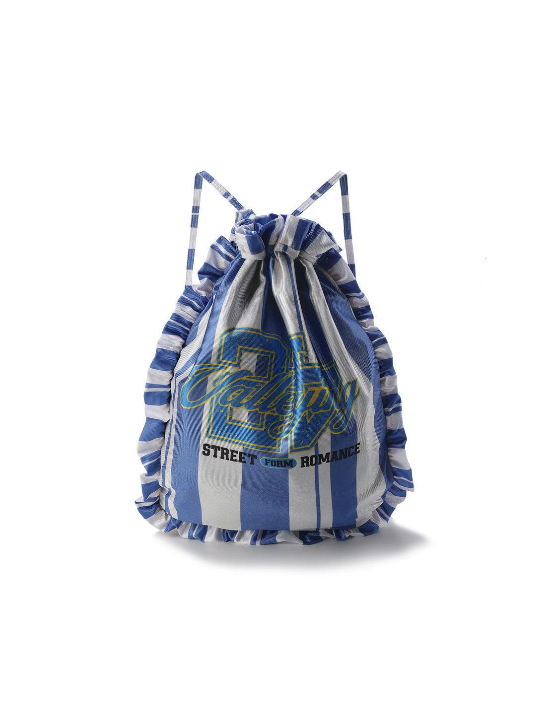24ans Drawstring Backpack In Blue And Red-1