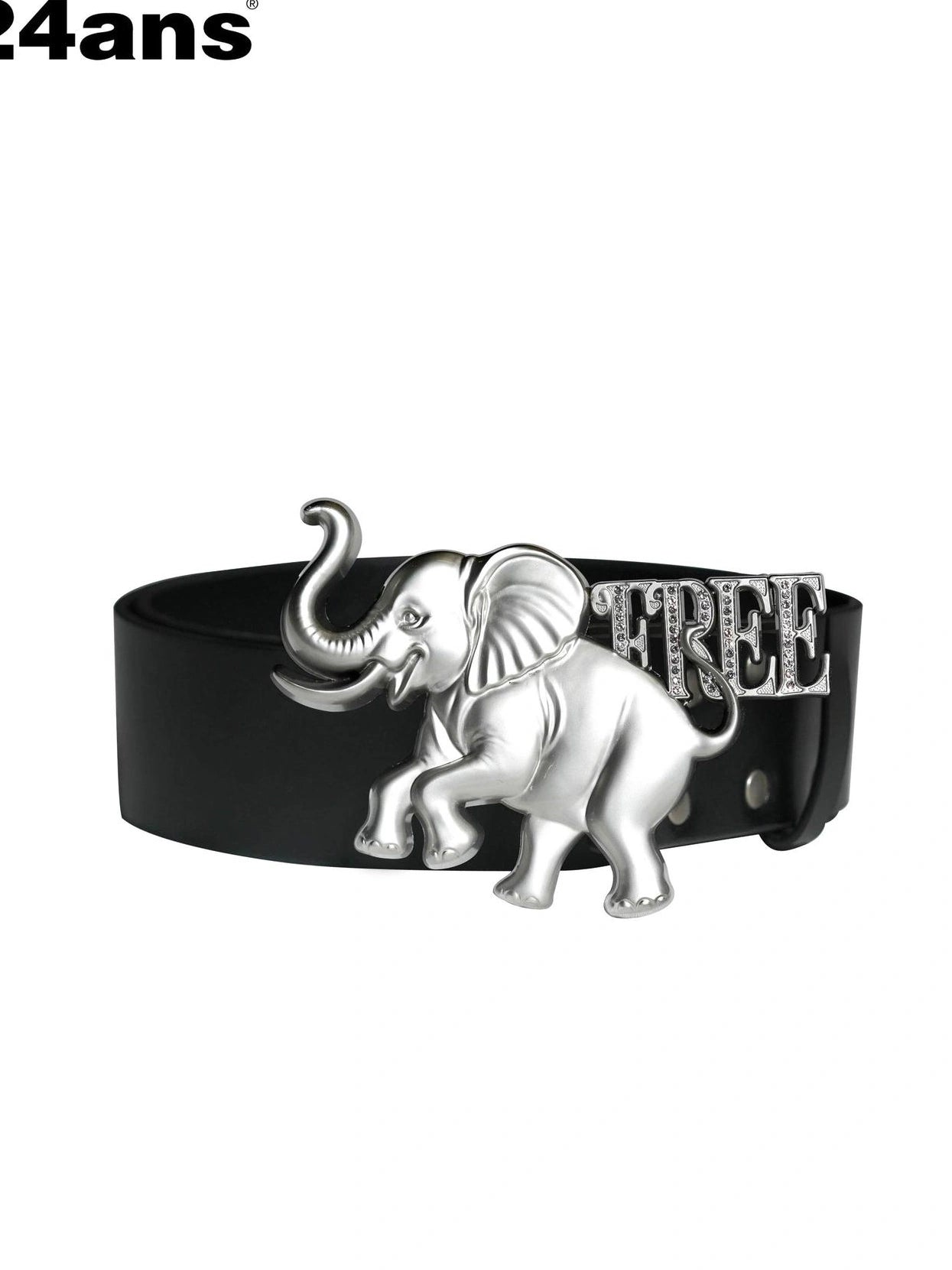 Elephant Emblem Metal Belt Belt
