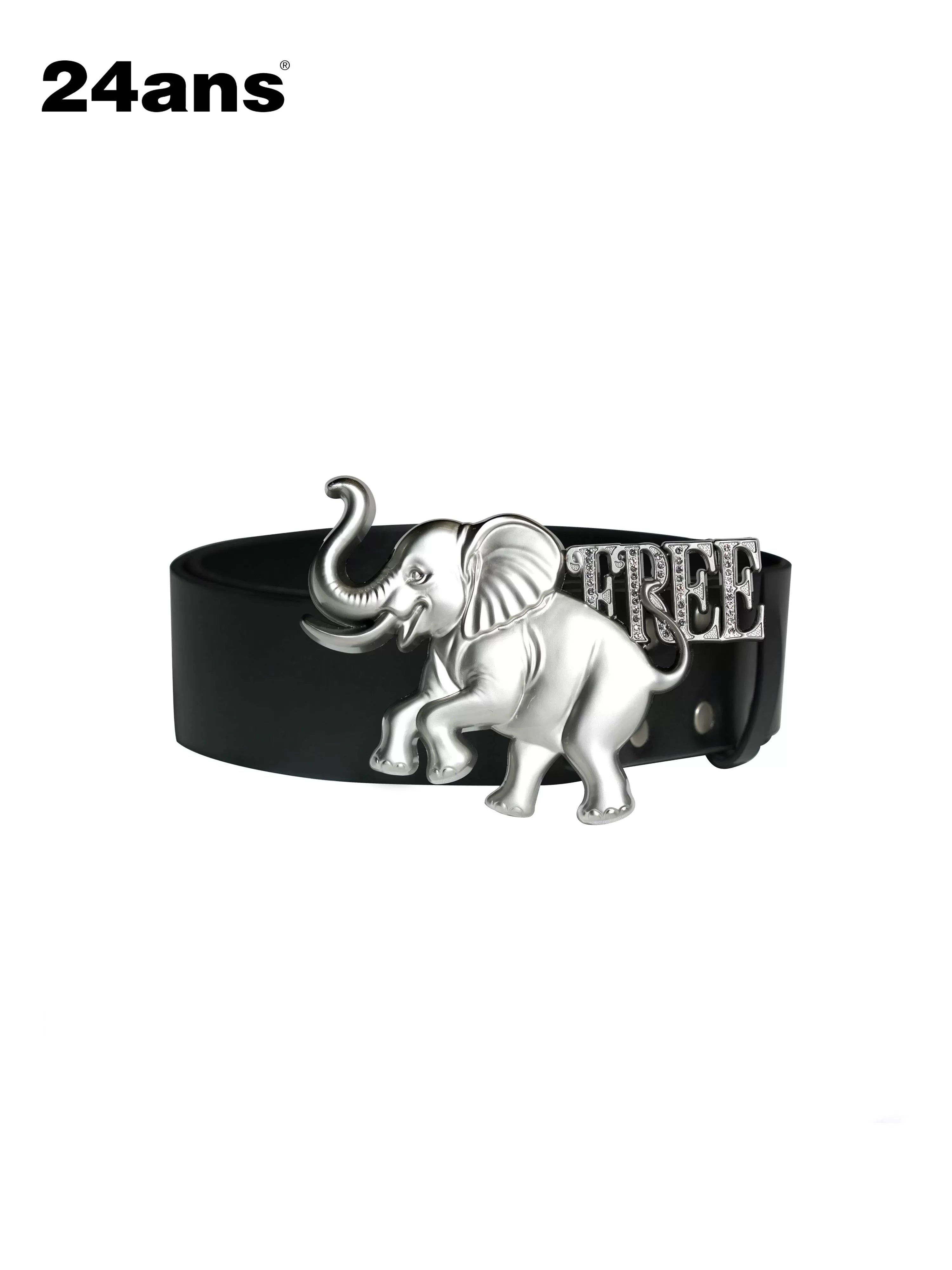 24ans Elephant Emblem Metal Belt Belt-1