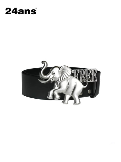 24ans Elephant Emblem Metal Belt Belt-1