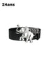 24ans Elephant Emblem Metal Belt Belt-1