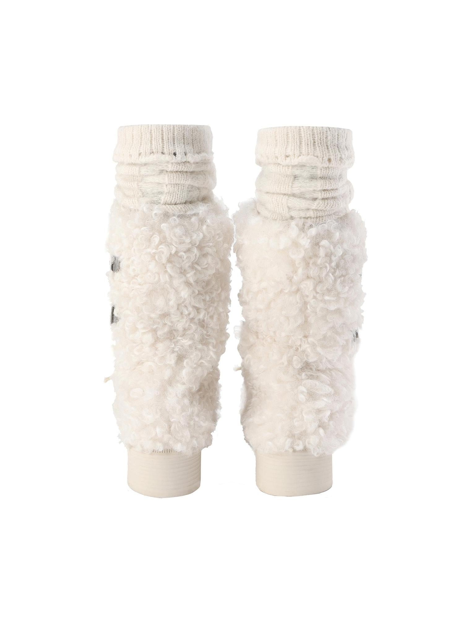 24ans Faux Fur Ankle Boots With 4cm Heel