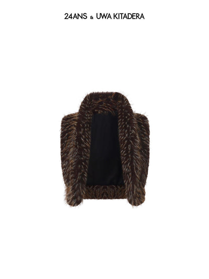 24ans Faux Fur Cropped Polyester Women&