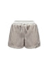 24ans Faux Fur Detachable Hat Hooded Jacket Shorts Set MISSTT
