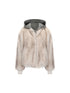 24ans Faux Fur Trim Detachable Hoodie Jacket MISSTT