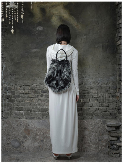 24ans Fleece Trimmed Floral Print Hoodie and Maxi Skirt Set