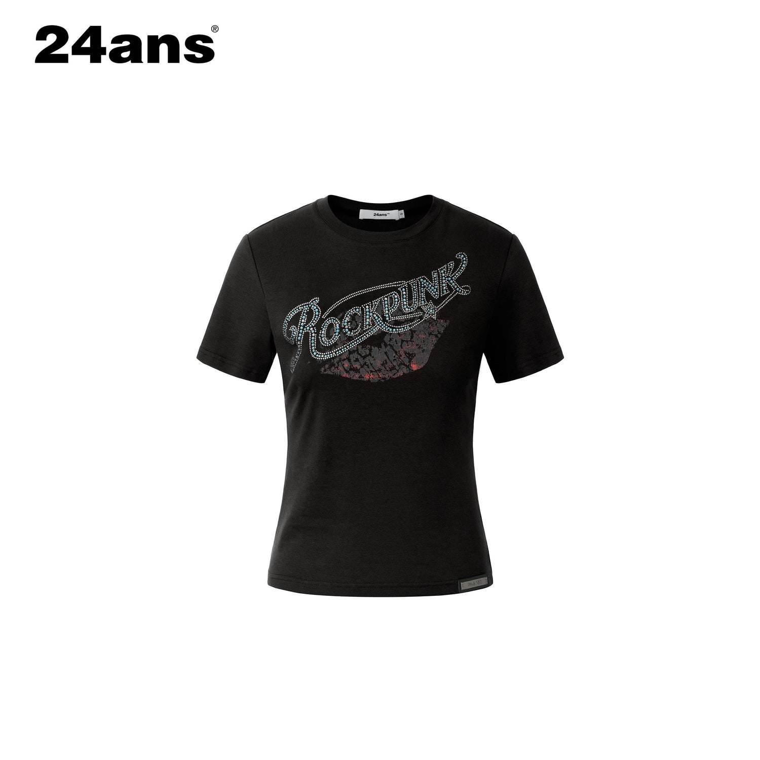 24ans_Gradient_Rhinestone_Ink_Print_Metal_Tag_Women&