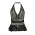 24ans_Grey_Brown_Backless_Denim_Structured_Skirt_Set_MISSTT
