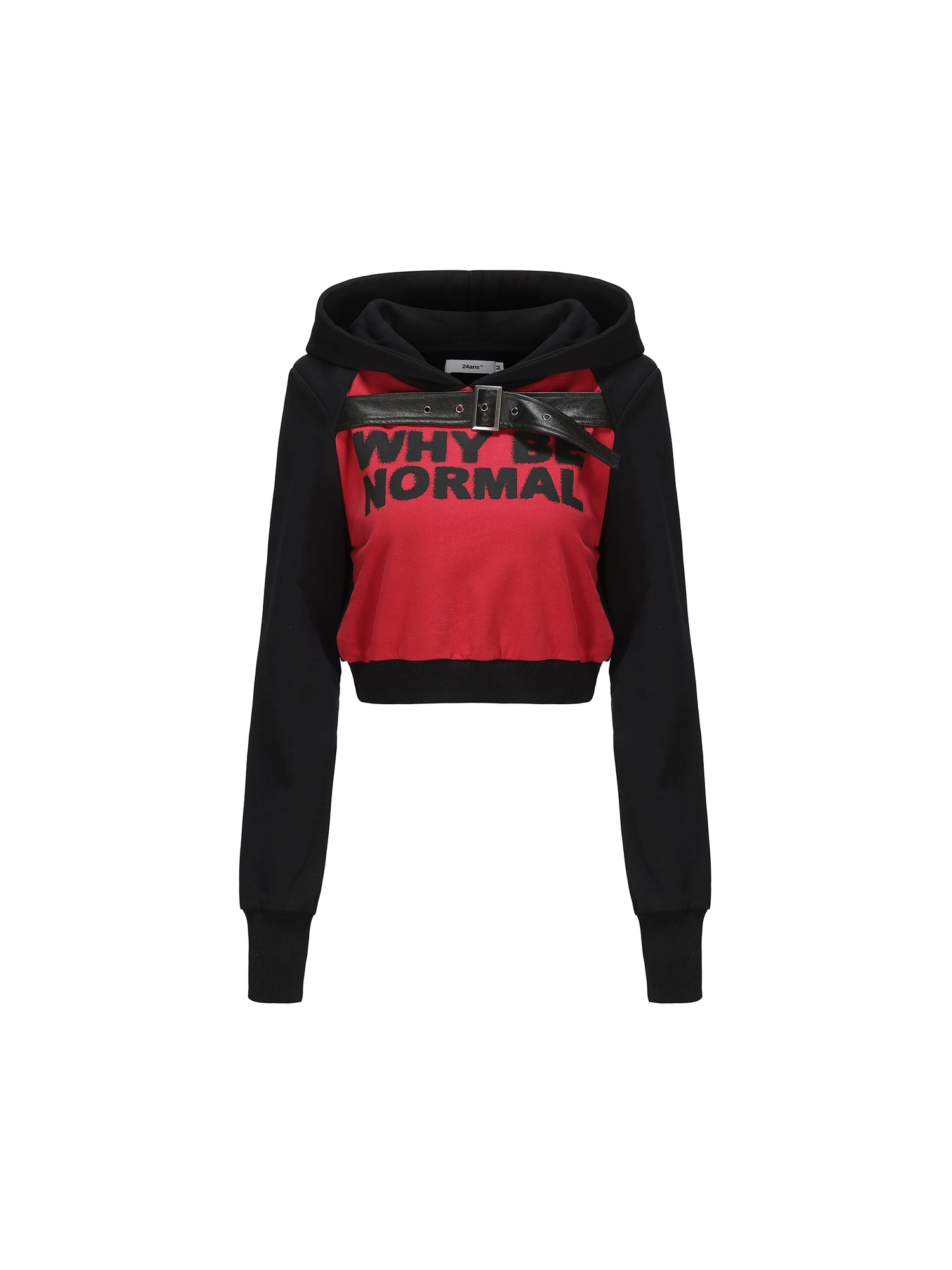 24ans_High_Waist_Short_Black_Hooded_Sweatshirt_MISSTT