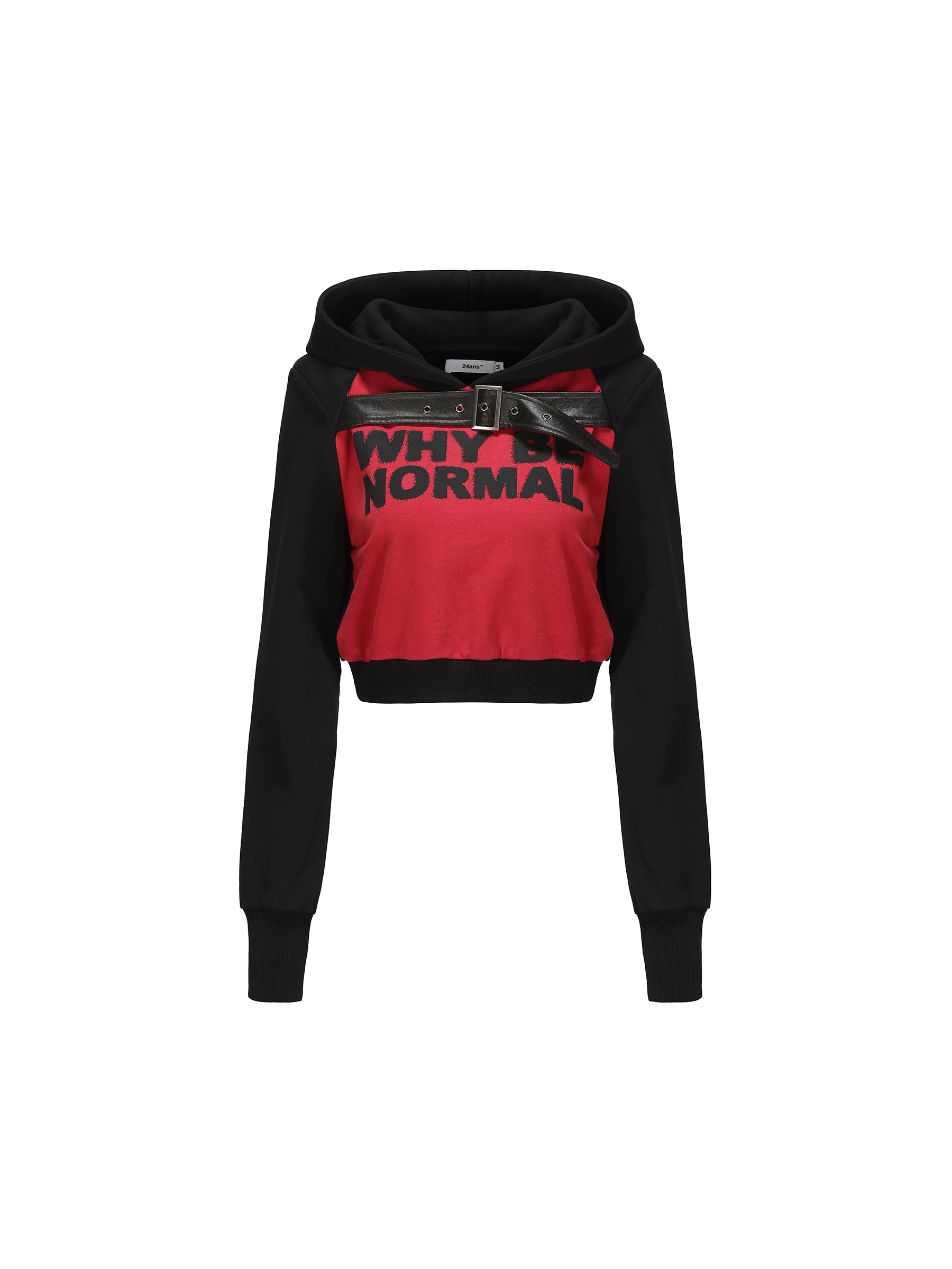 24ans_High_Waist_Short_Black_Hooded_Sweatshirt_MISSTT
