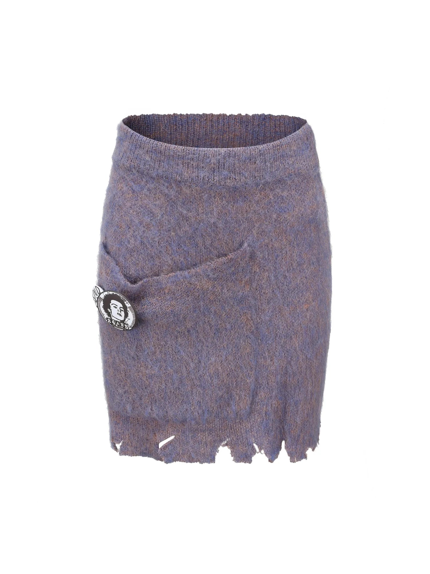 Knitted Cardigan Set Two Tone V Neck T Shirt Long Sleeve