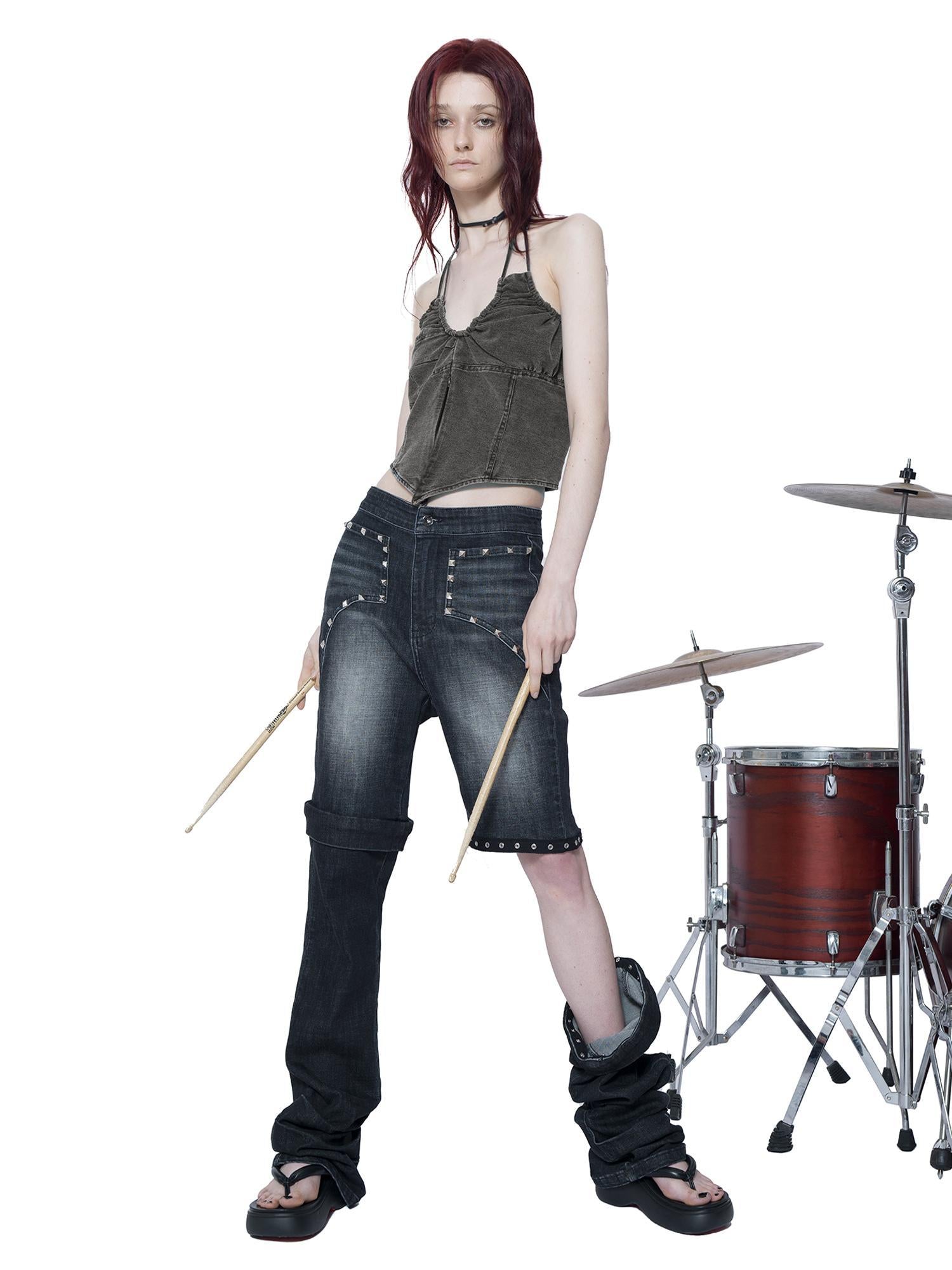24ans Liberate Sloping Shoulder Gallus Top