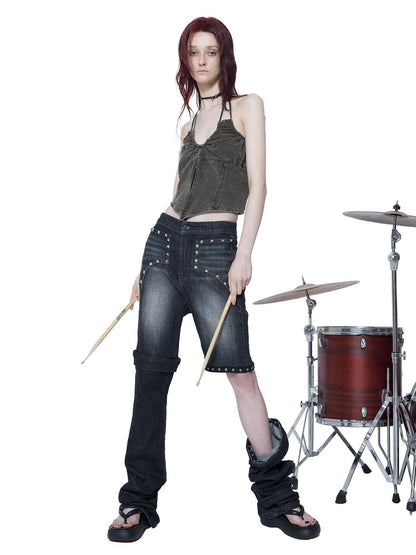 24ans Liberate Sloping Shoulder Gallus Top