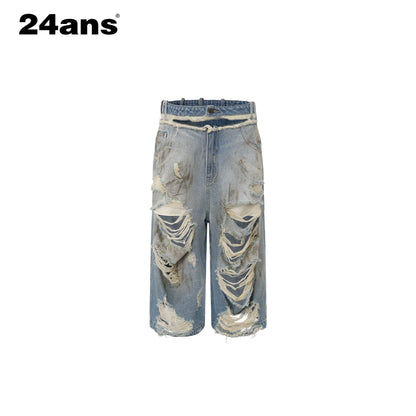 24ans_Light_Stretch_Distressed_Relaxed_Fit_Mid_Rise_Youth_Casual_Denim_Cropped_Jeans_MISSTT