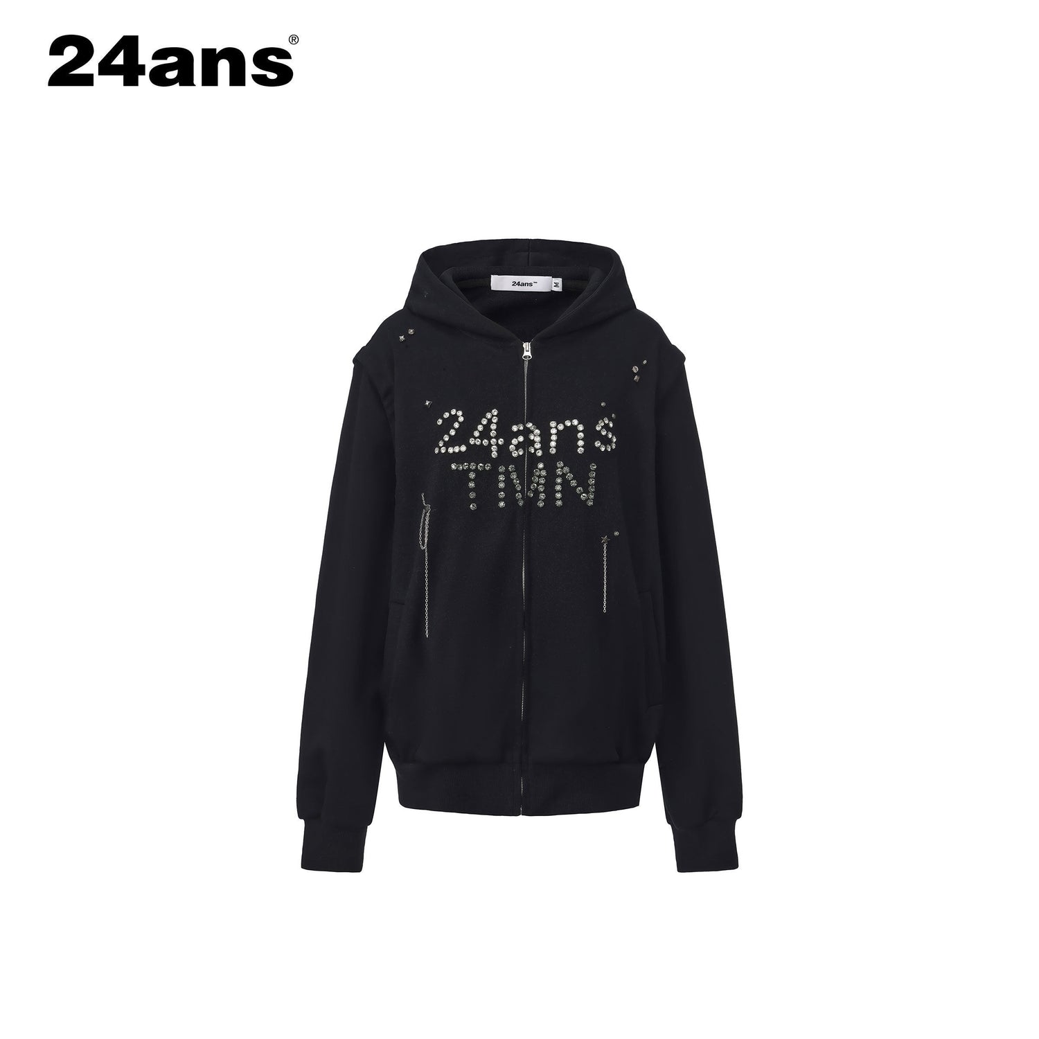 24ans_Lightweight_Hooded_Loose_Fit_Zip_Pullover_Unisex_Letter_Print_Sweatshirts_MISSTT