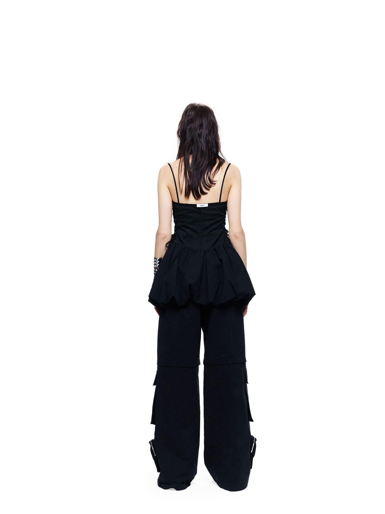 24ans Little Black Hand Studded Side Cinch Women&