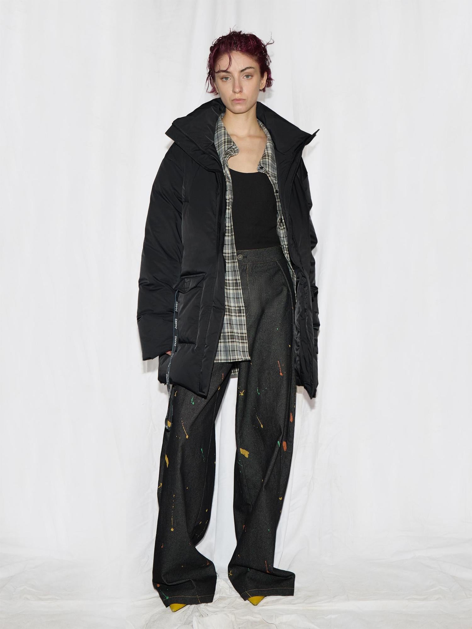 24ans Long Down Coat 252g Down 260g Cotton Fill Two Options