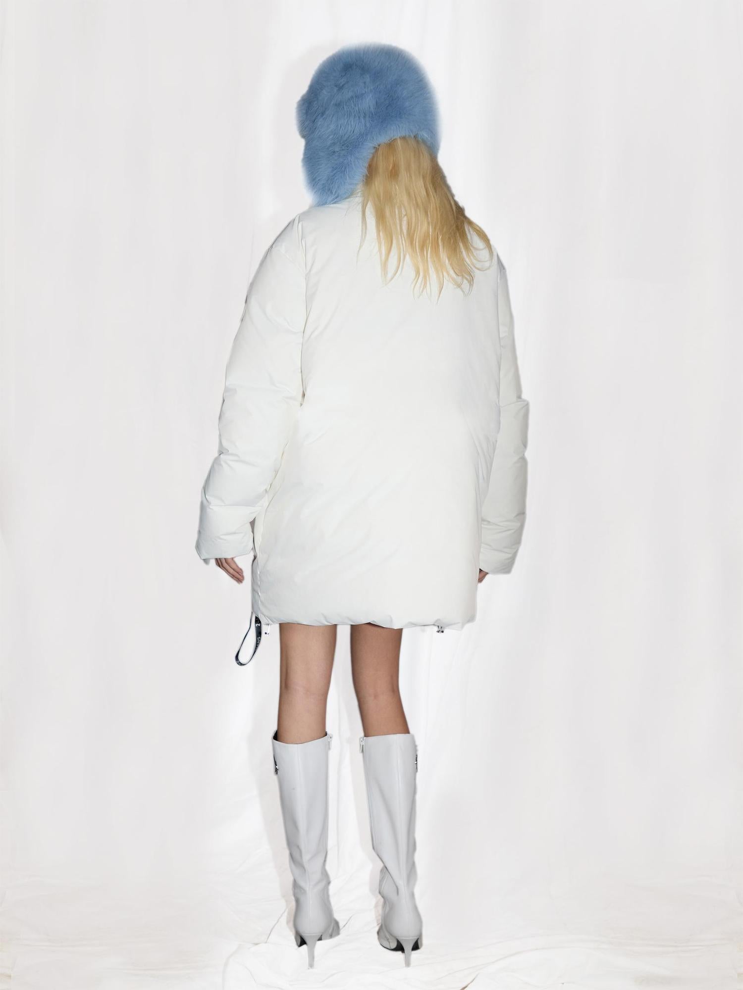 24ans Long Down Coat 252g Down 260g Cotton Fill Two Options