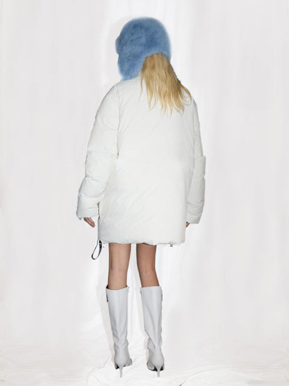 24ans Long Down Coat 252g Down 260g Cotton Fill Two Options