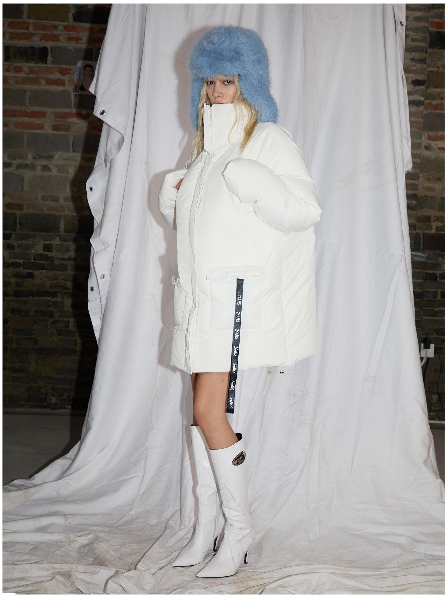24ans Long Down Coat 252g Down 260g Cotton Fill Two Options