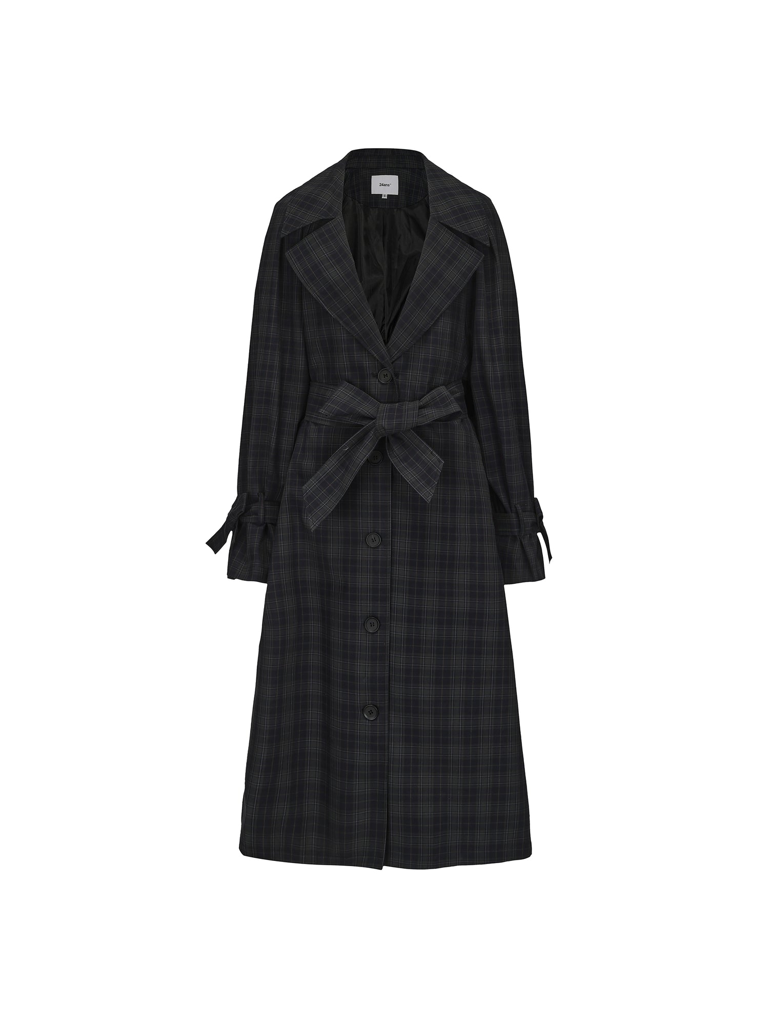 24ans_Long_Trench_Coat_In_Khaki_And_Blue_Check_MISSTT
