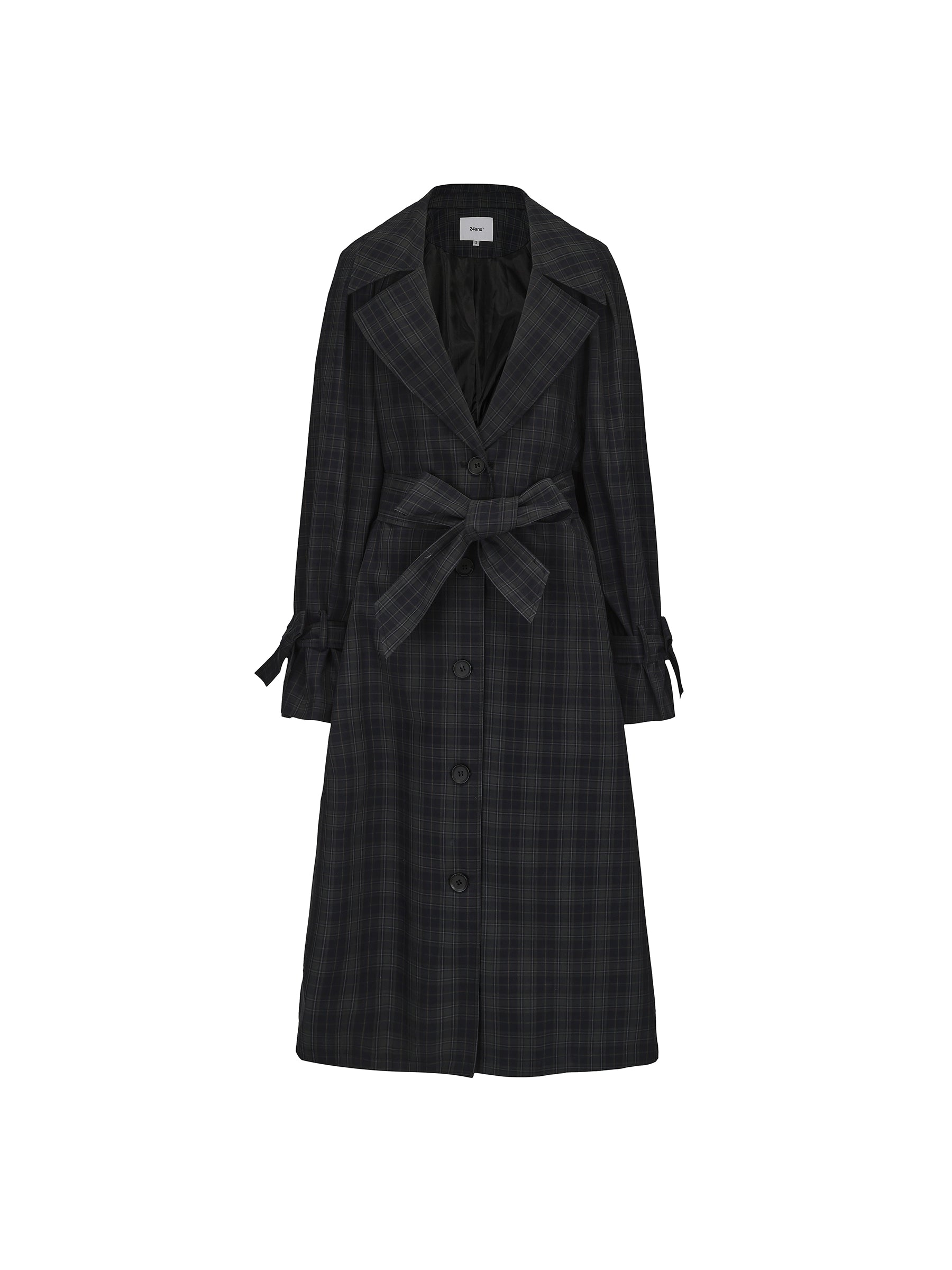 24ans_Long_Trench_Coat_In_Khaki_And_Blue_Check_MISSTT