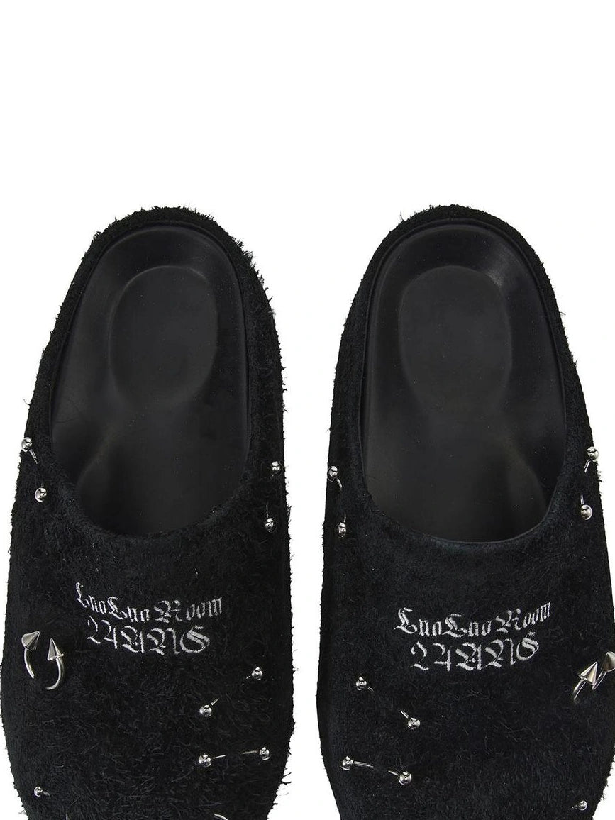 24ans Metallic Black Birkenstock Platform Sandals Shoes