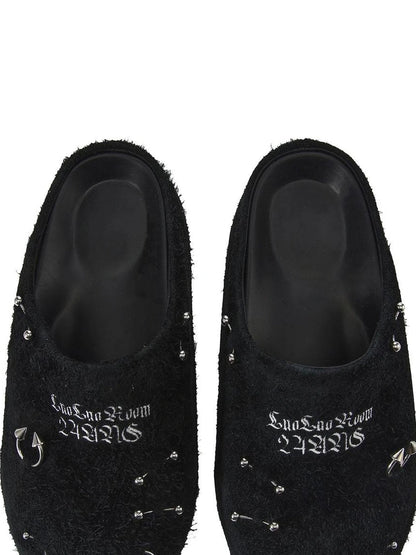 24ans Metallic Black Birkenstock Platform Sandals Shoes