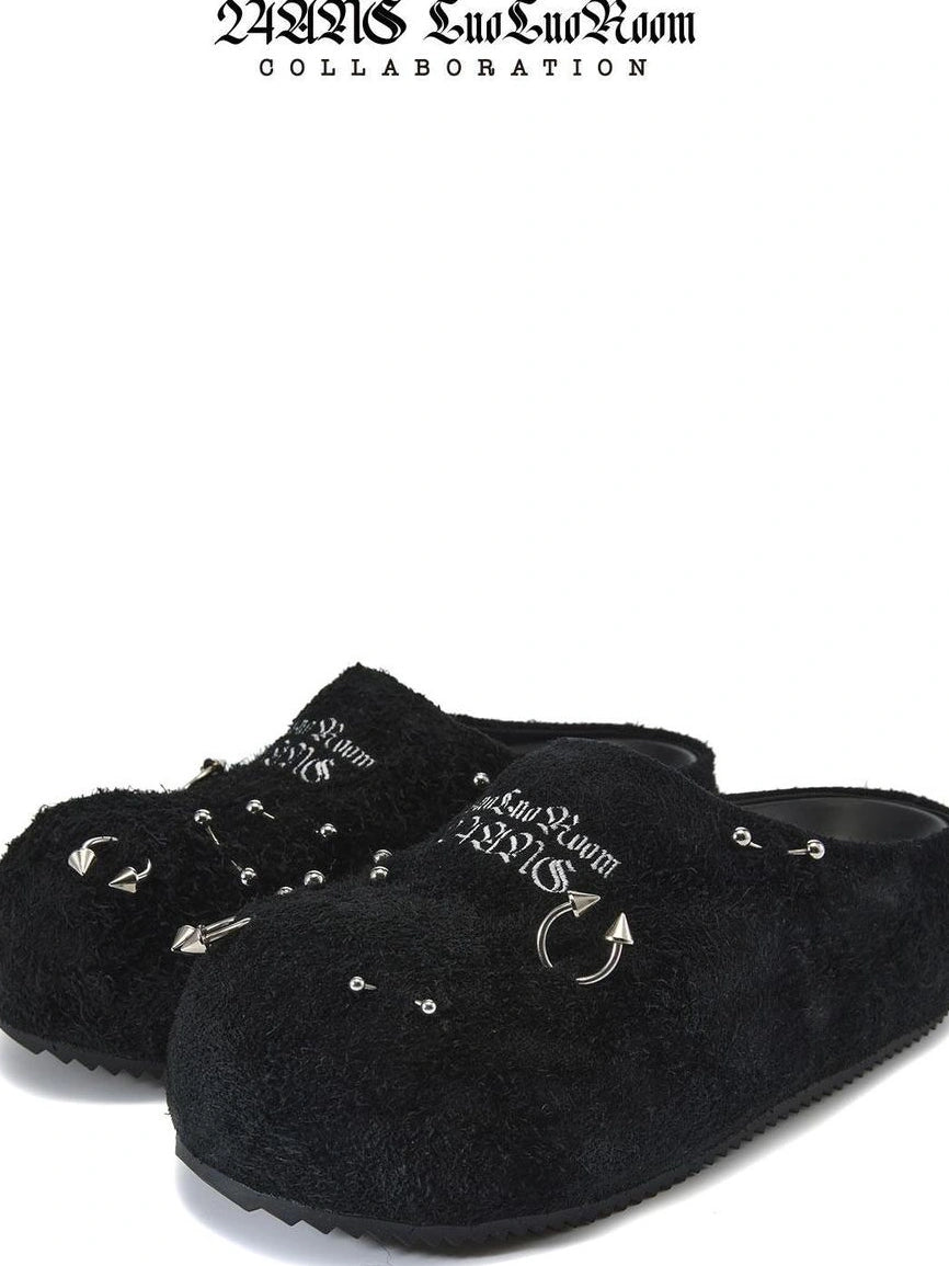 24ans Metallic Black Birkenstock Platform Sandals Shoes