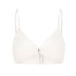 24ans Metallic Ring Knot Bra Top Black White MISSTT