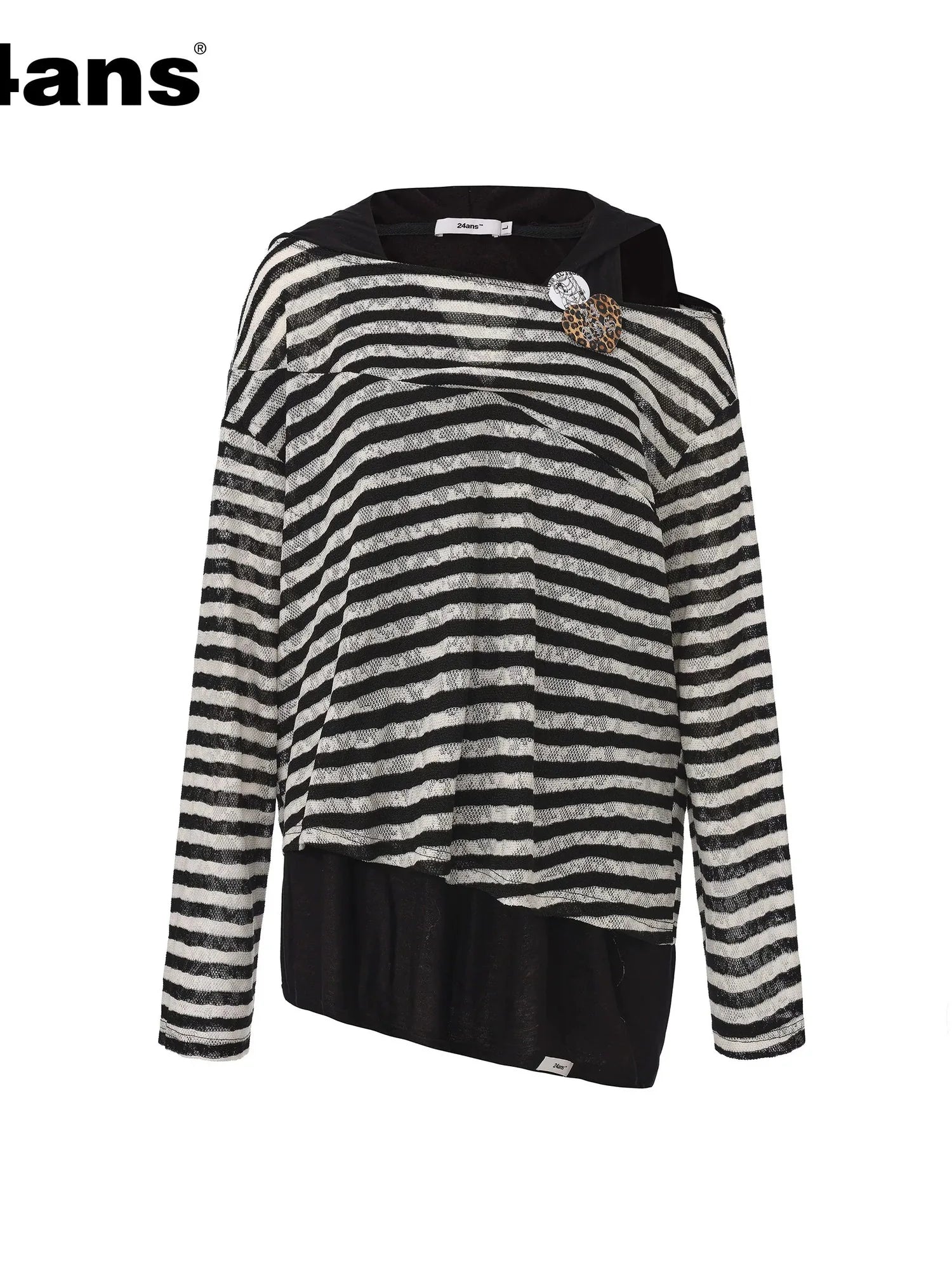 Off Shoulder Stripe Layered Top