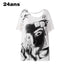 24ans Oversized Backless Chain Print T-Shirt In Tencel Blend MISSTT