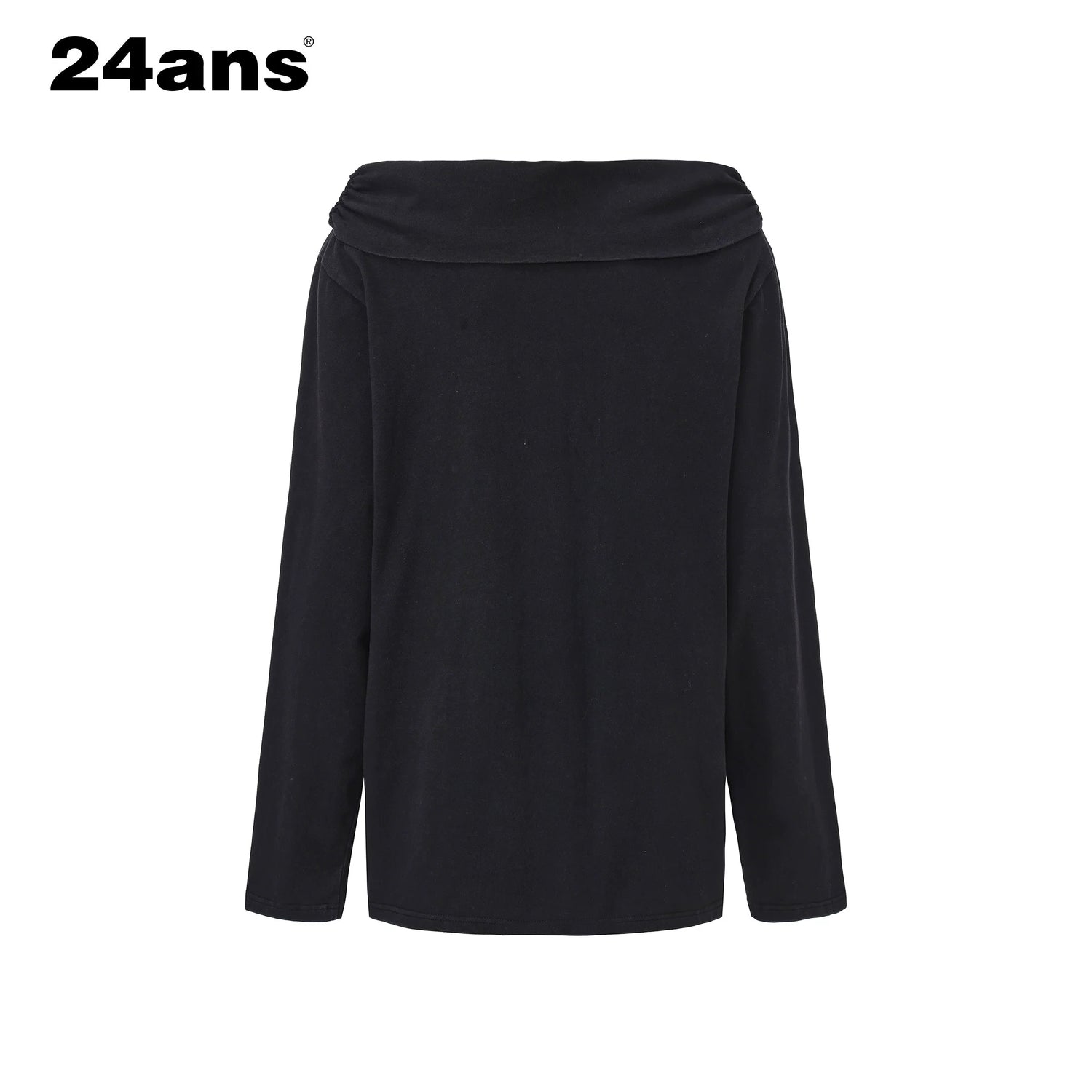 24ans Oversized Off Shoulder Graphic Cotton Tee MISSTT