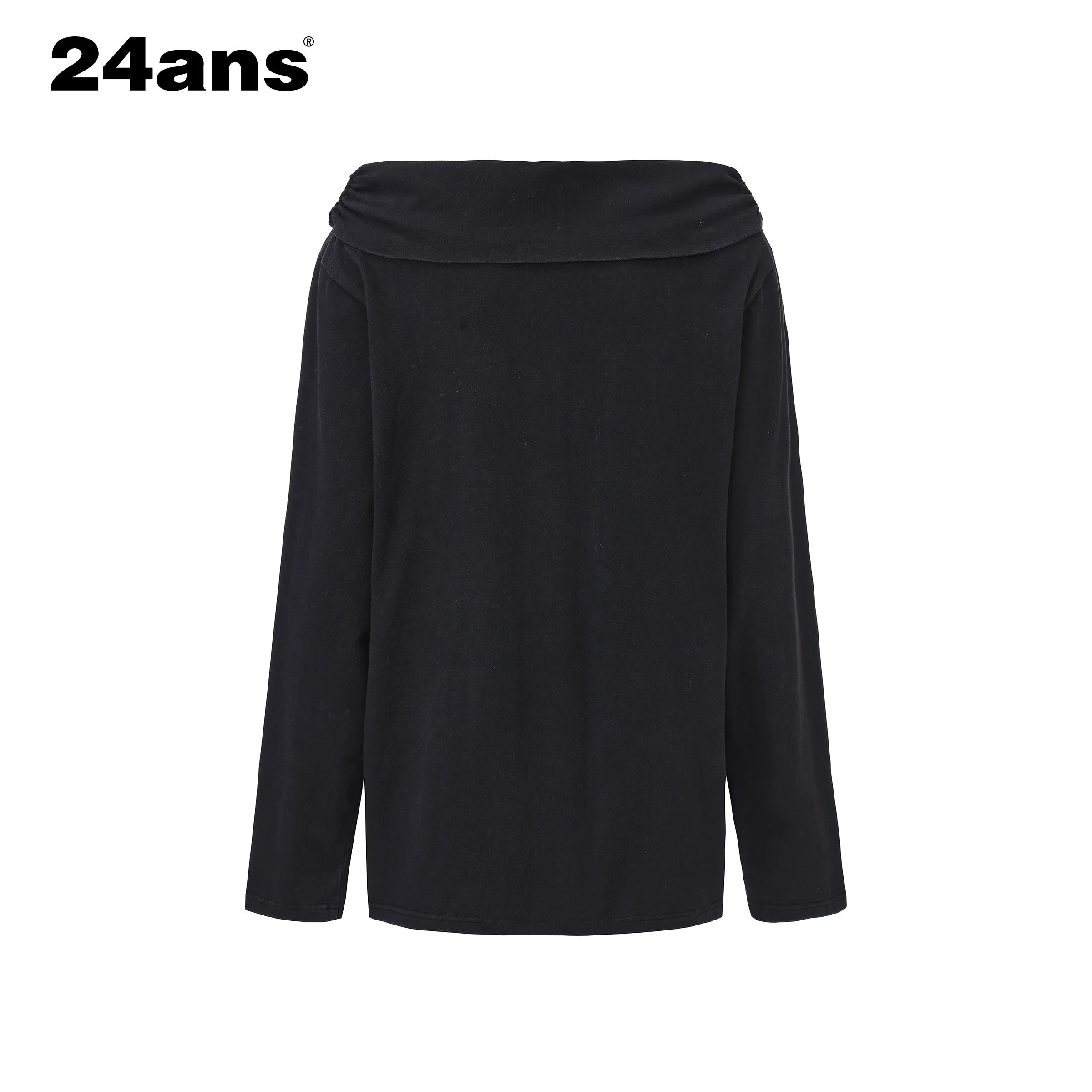 24ans Oversized Off Shoulder Graphic Cotton Tee MISSTT