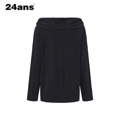 24ans Oversized Off Shoulder Graphic Cotton Tee MISSTT