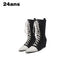 24ans Pointed Toe Cross Strap Low Wedge Women&