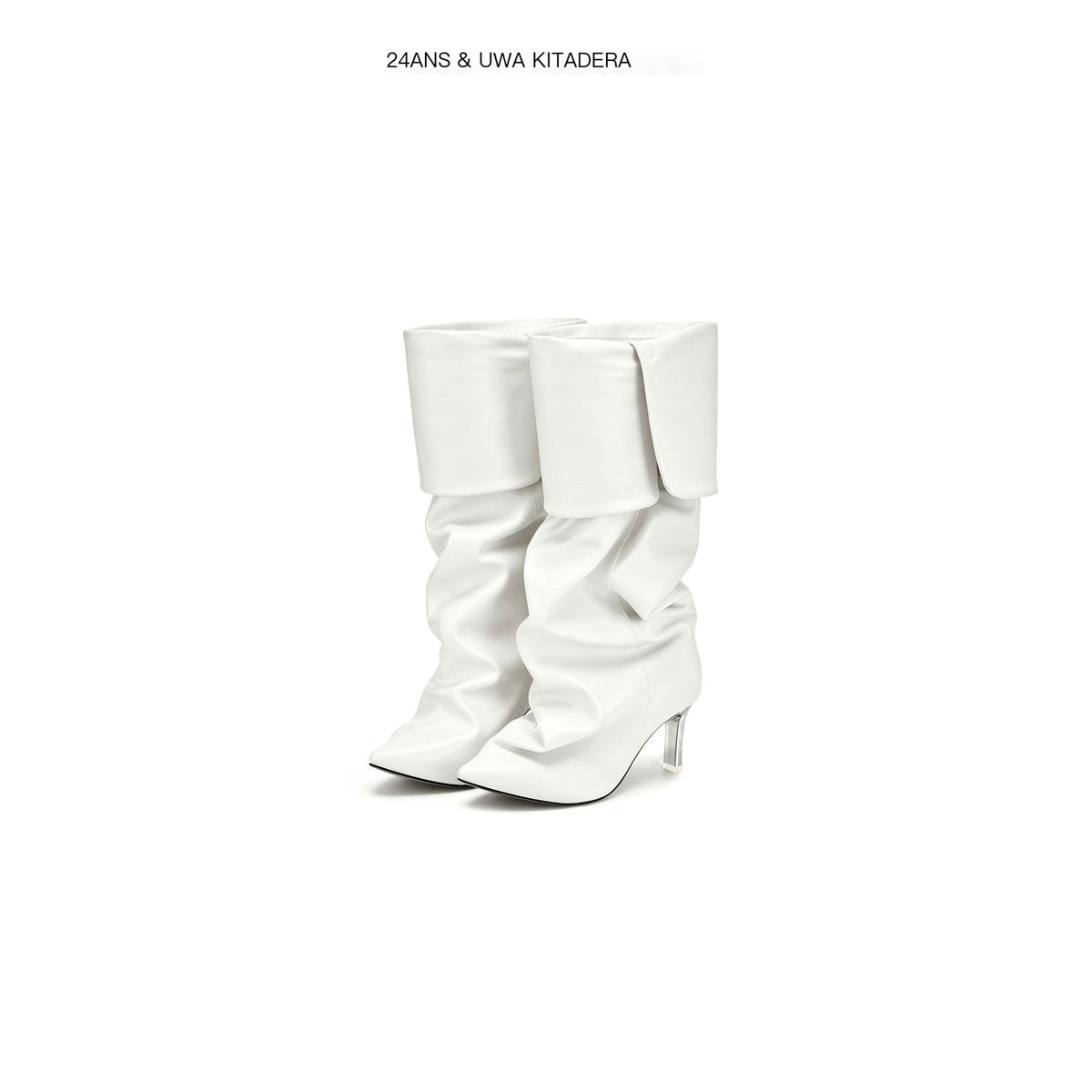 24ans_Pointed_Toe_Platform_Slouch_High_Heel_Pu_Women&