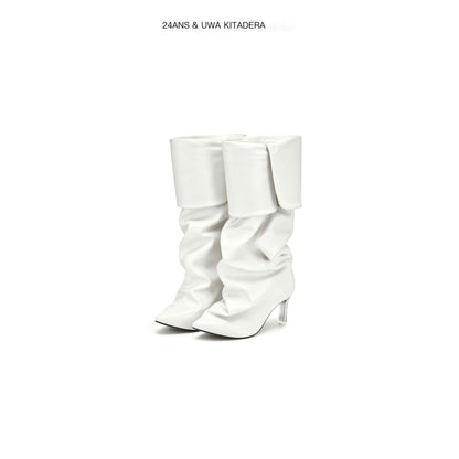 24ans_Pointed_Toe_Platform_Slouch_High_Heel_Pu_Women&