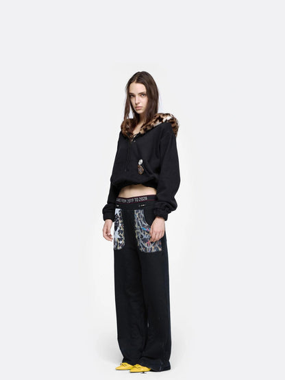 24ans Printed Pocket Casual Pants Pants