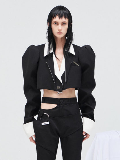 24ans Puffed Sleeve Suit 2024 Spring