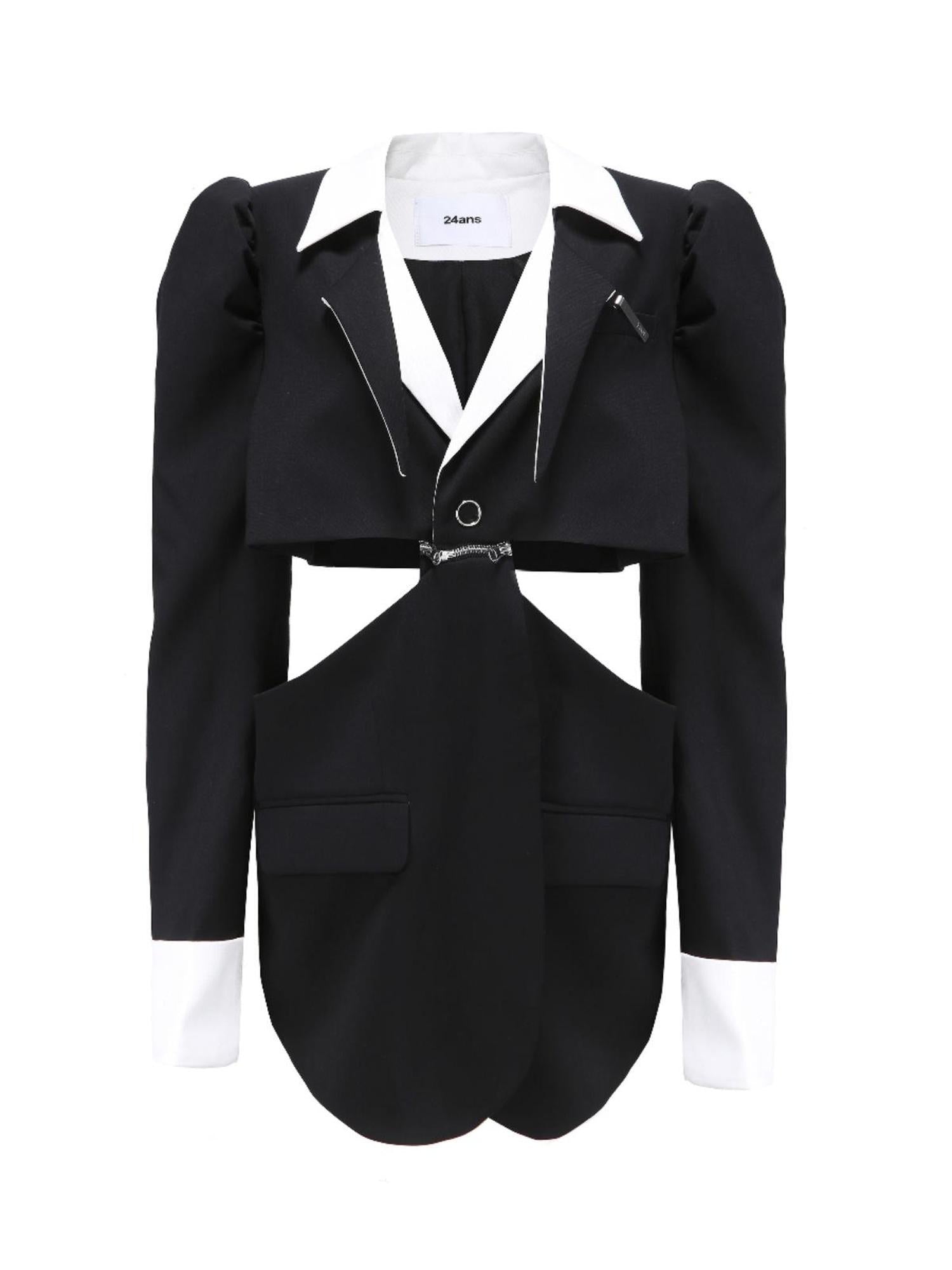 24ans Puffed Sleeve Suit 2024 Spring