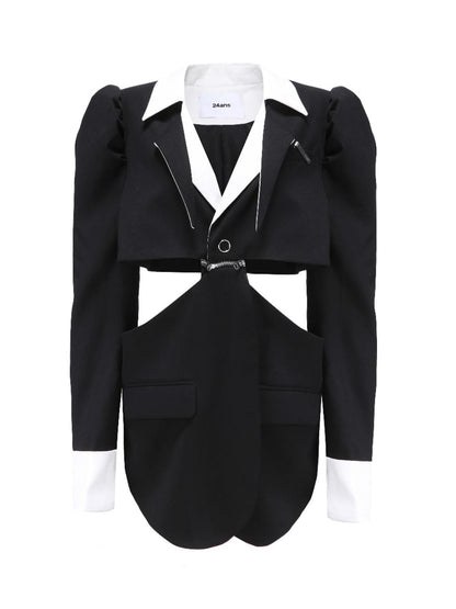 24ans Puffed Sleeve Suit 2024 Spring