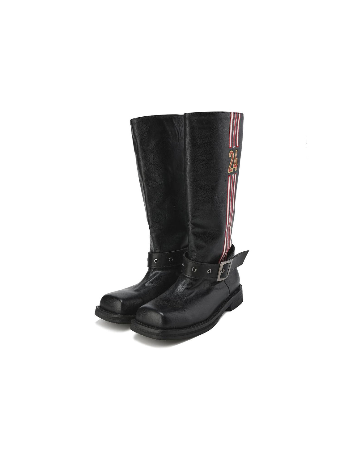 24ans Punk Ankle Boots With Embroidered Logo Since 2019