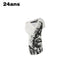 24ans Punk Asymmetrical Reversible Water Print Women&
