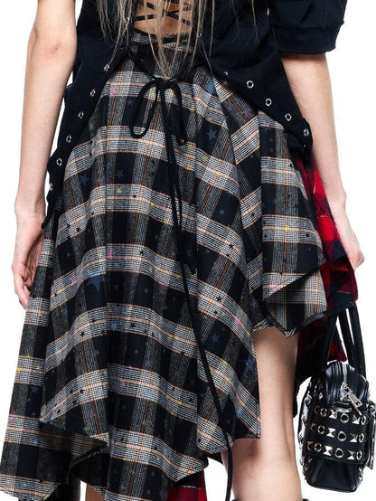 24ans Punk Distressed Back Cutout Tie Dye Women&