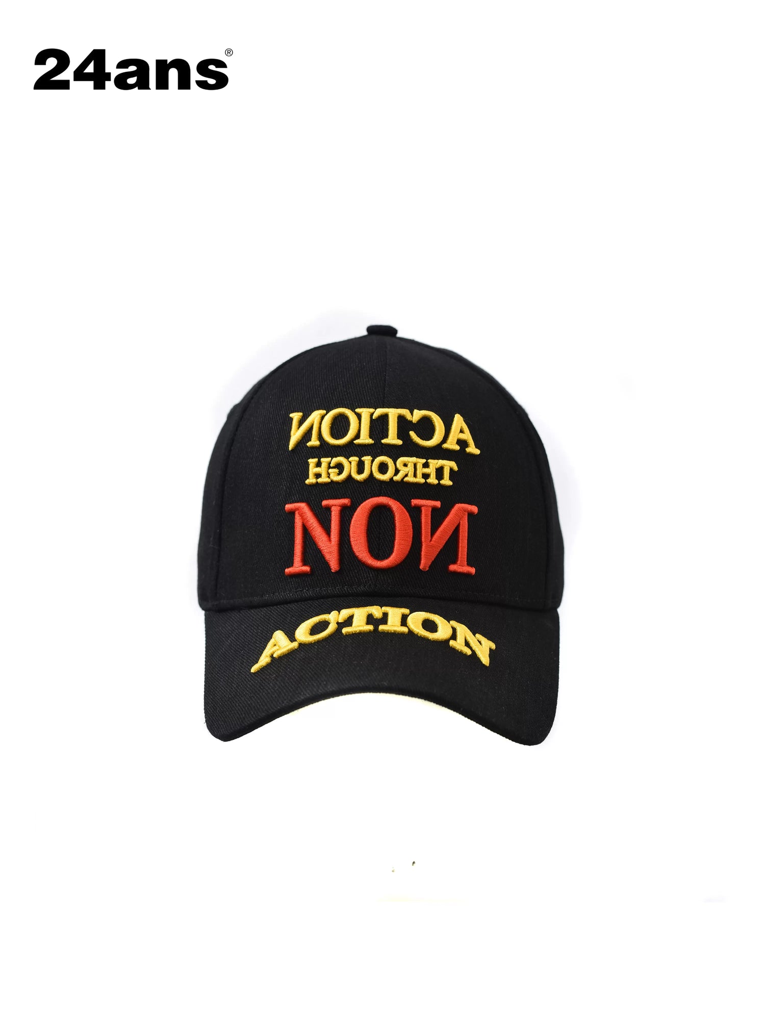 24ans Punk Embroidery Denim Baseball Cap Hat-1