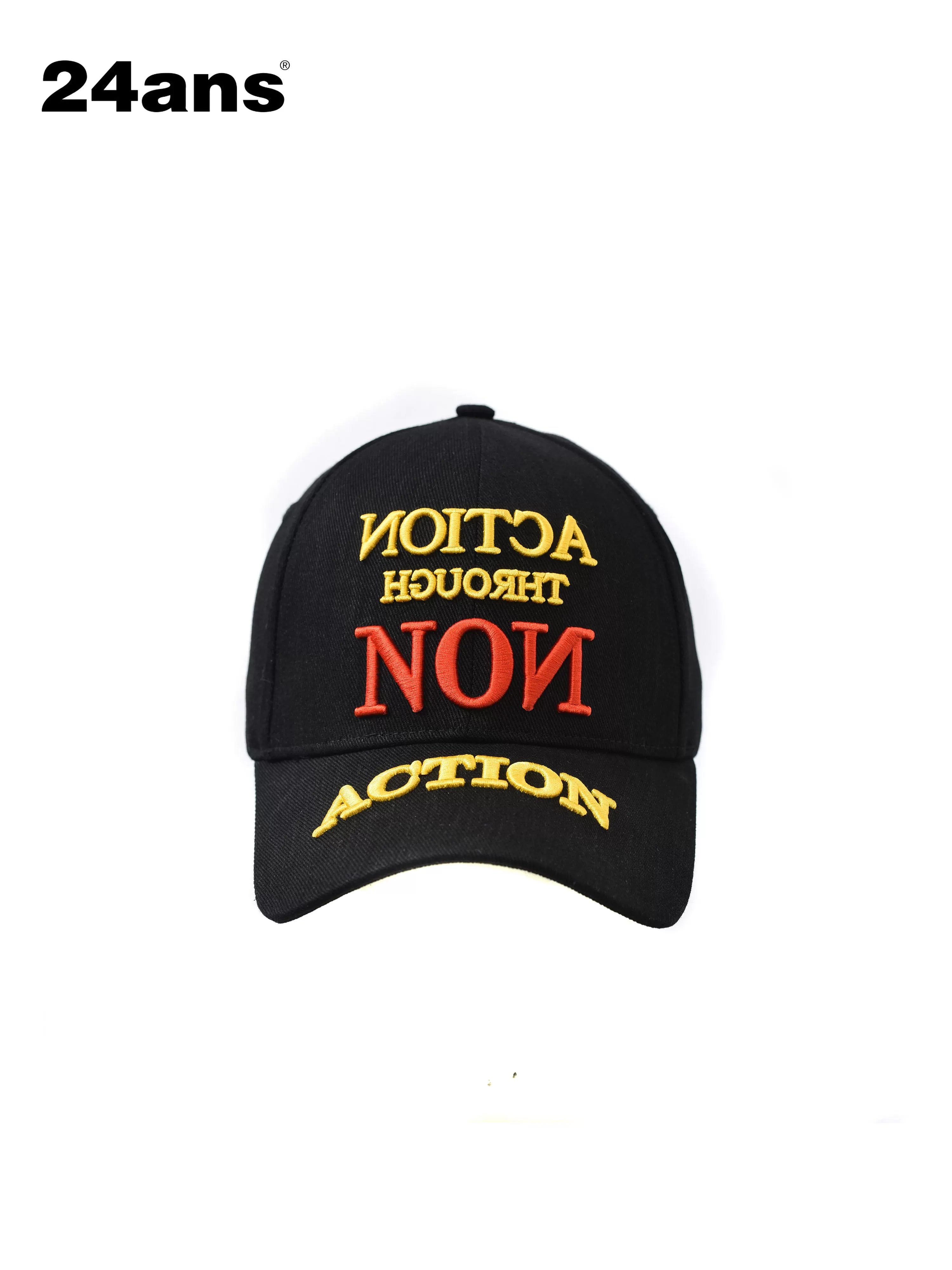 24ans Punk Embroidery Denim Baseball Cap Hat-1