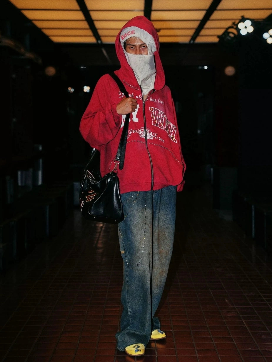 24ans Punk Love Cotton Hoodie Hoodies/Sweatshirt