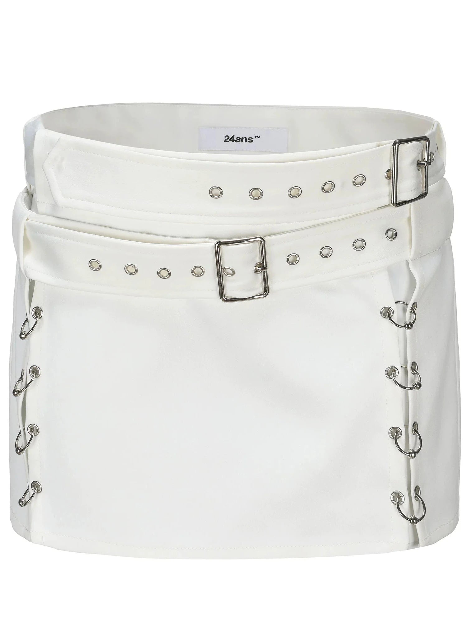 Punk Mini Skirt In Black And White