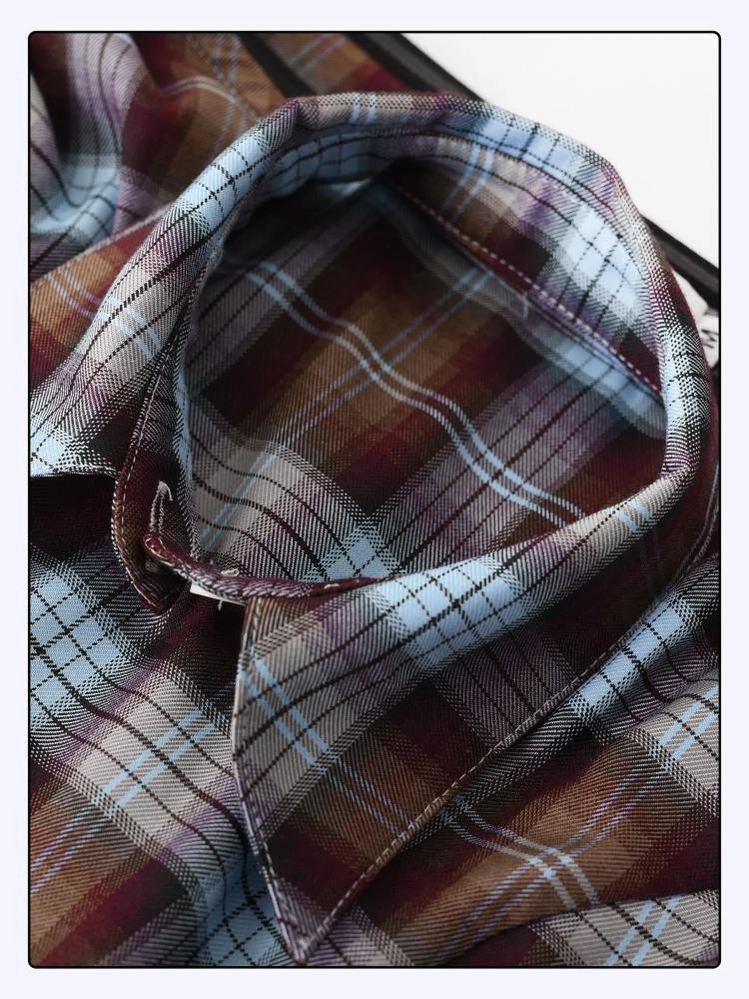 Punk Plaid Cut Out Crop Shirt With Waist Tie